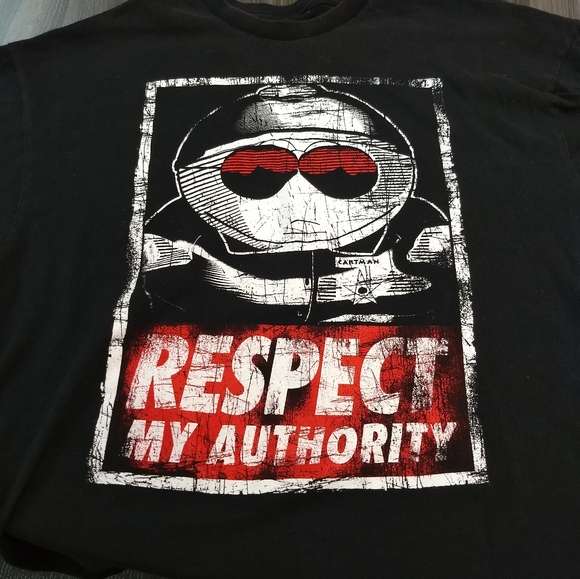 SOUTH PARK T-SHIRT 👕 CARTMAN Respect My Authority - Picture 1 of 3